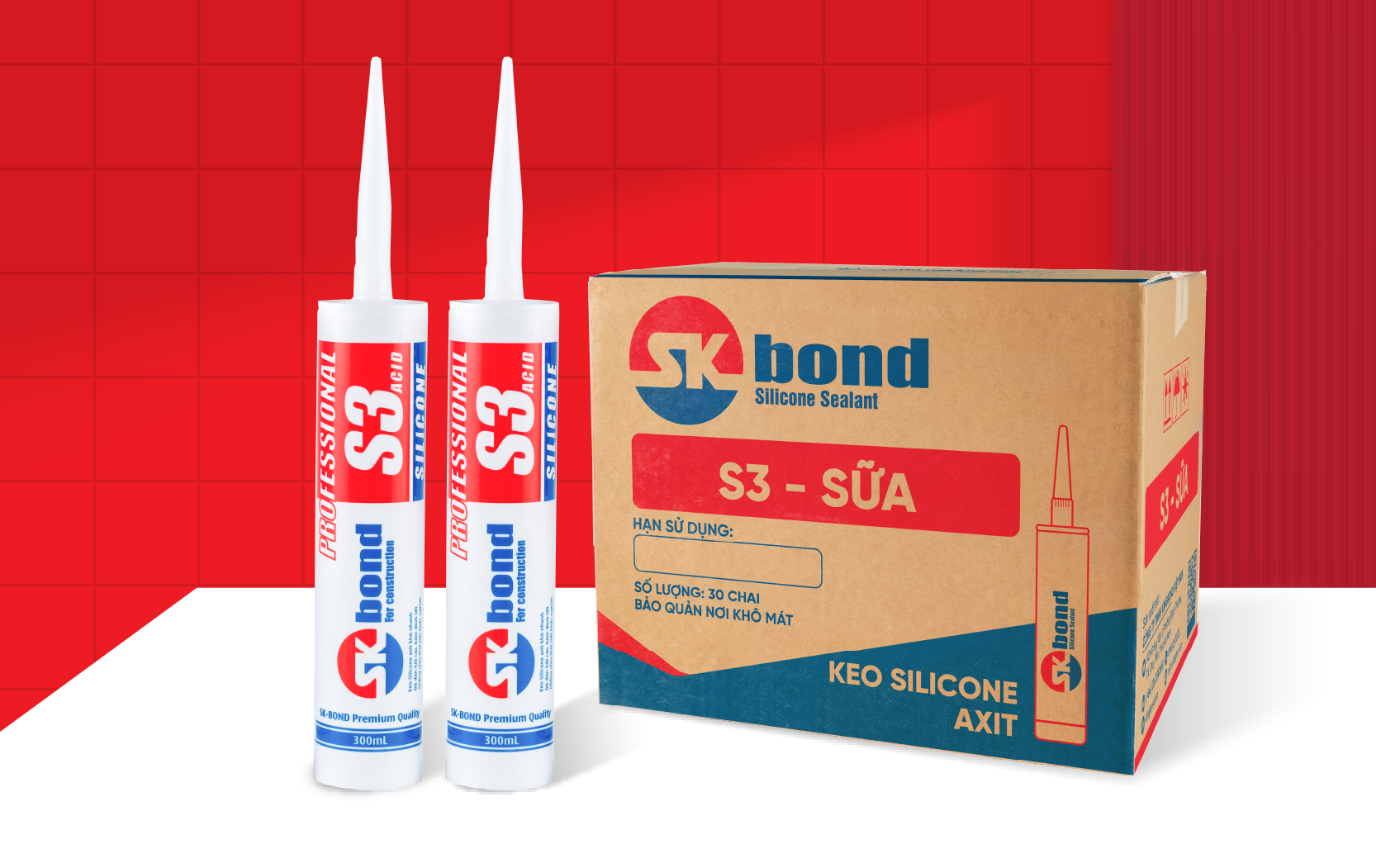 Keo silicone axit S3 - Công Ty TNHH Kingbond Việt Nam